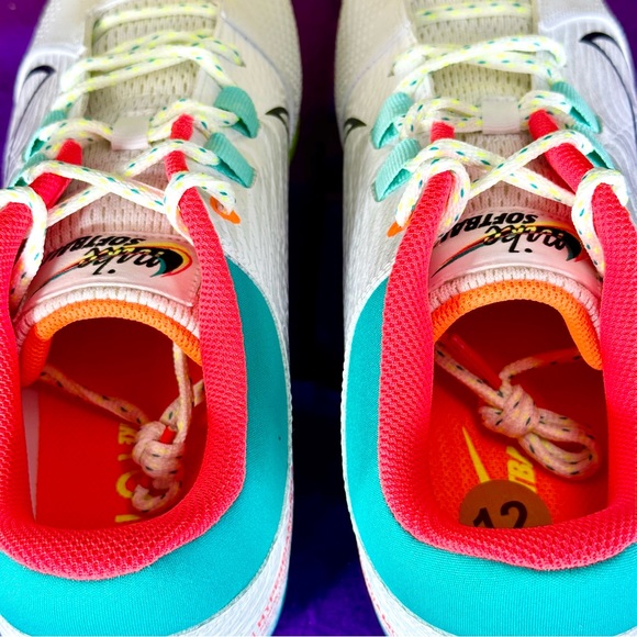 Nike Hyperdiamond 4 Pro Women's Size 12 Softball Cleats CZ5920-107 New - Picture 10 of 11